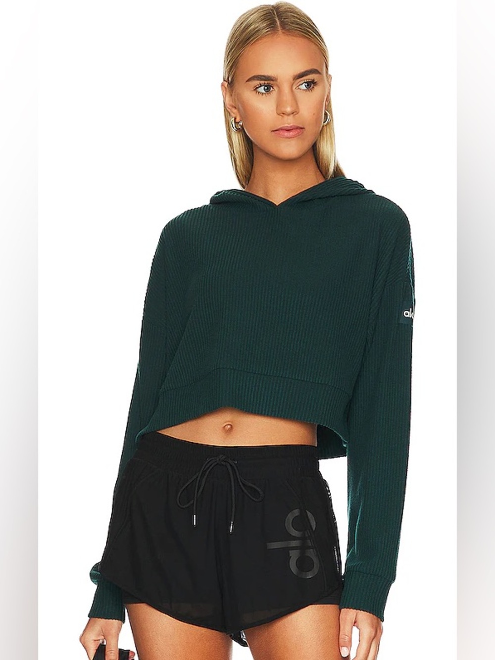 ALO Midnight Green MUSE Hoodie M Medium SOLD OUT Rare!!